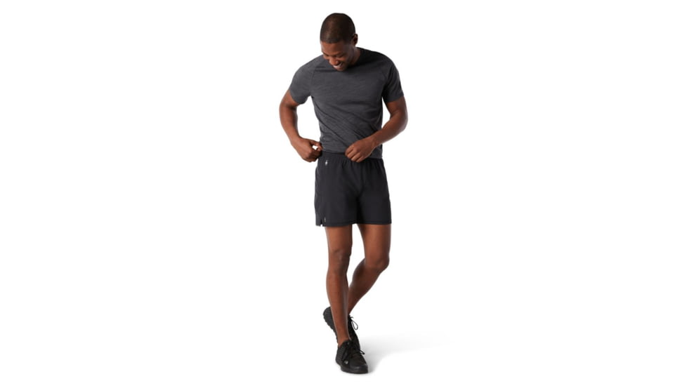 Smartwool Merino Sport Lined 5in Short - Mens, Black, Medium, SW016557001M