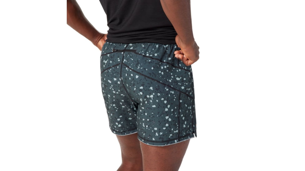 Smartwool Merino Sport Lined 5in Short - Mens, Black Composite Print, Small, SW016557J43S