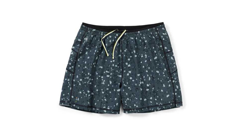 Smartwool Merino Sport Lined 5in Short - Mens, Black Composite Print, Small, SW016557J43S