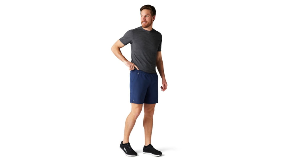 Smartwool Merino Sport Lined 8in Short - Mens, Deep Navy, Small, SW016558092S
