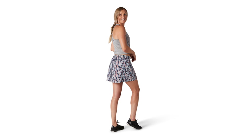 Smartwool Merino Sport Lined Skirt - Womens, Canyon Rose Zig Zag Print, Small, SW016217D79-S