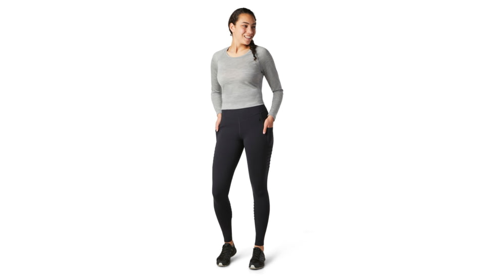 Smartwool Merino Sport Moto Tight - Womens, Black, Extra Small, SW016337001-XS