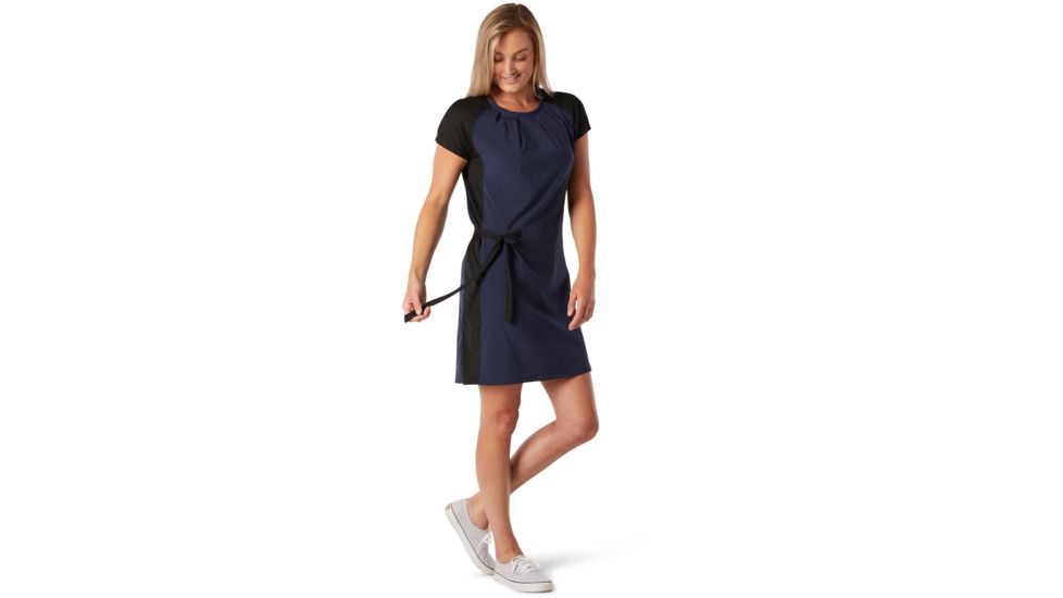 Smartwool Merino Sport Short Sleeve Dress - Womens, Deep Navy, Extra Large, SW016235092-XL