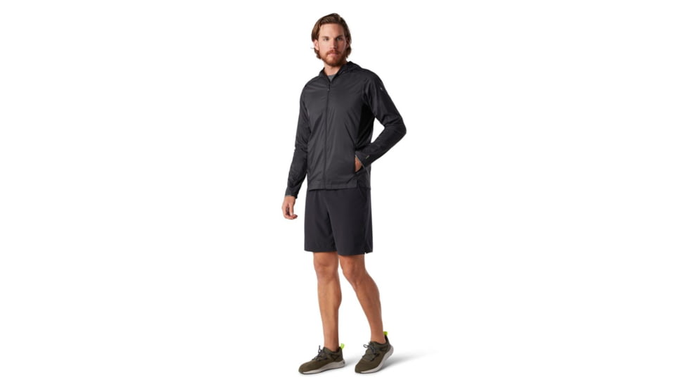 Smartwool Merino Sport Ultra Light Hoodie - Mens, Black, Medium, SW016561001M