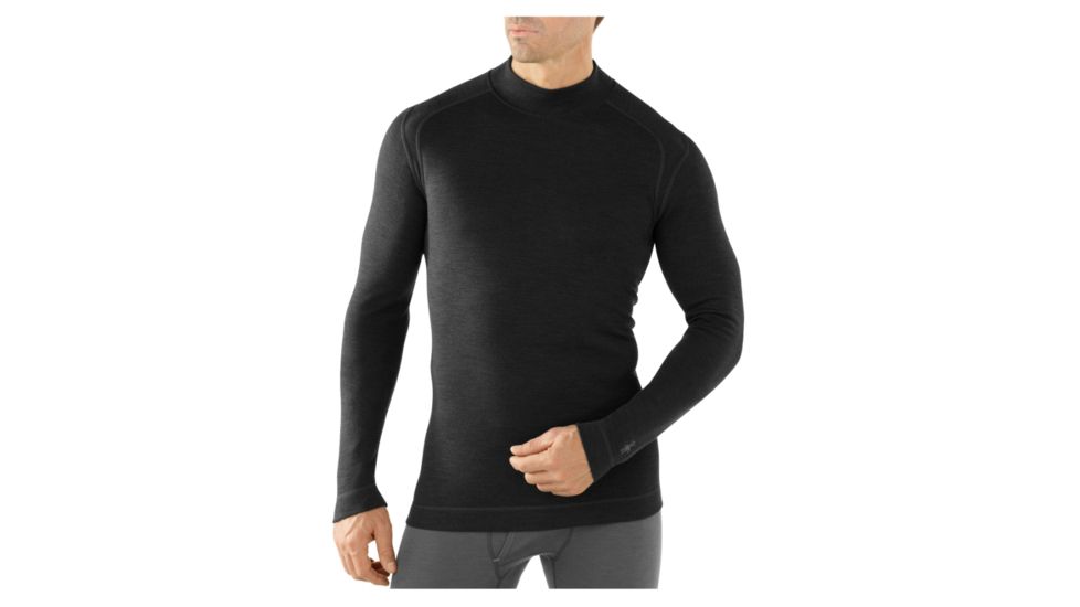 Smartwool Midweight Mock - Men's-Black-Small