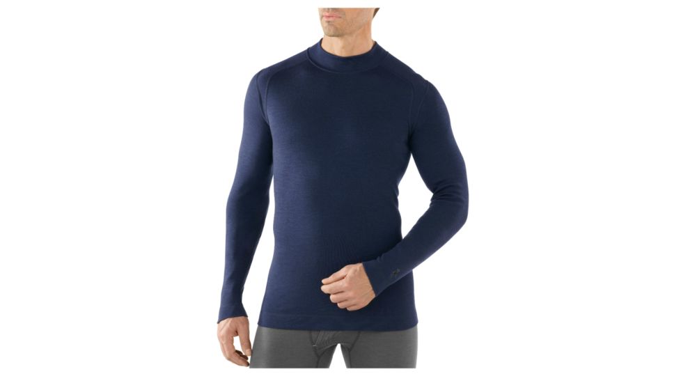 Smartwool Midweight Mock - Men's-Deep Navy-Small
