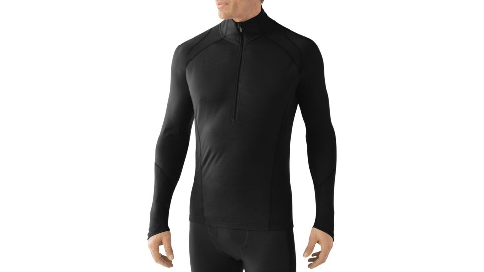 Smartwool NTS Light 195 Zip T - Mens-Black-Large