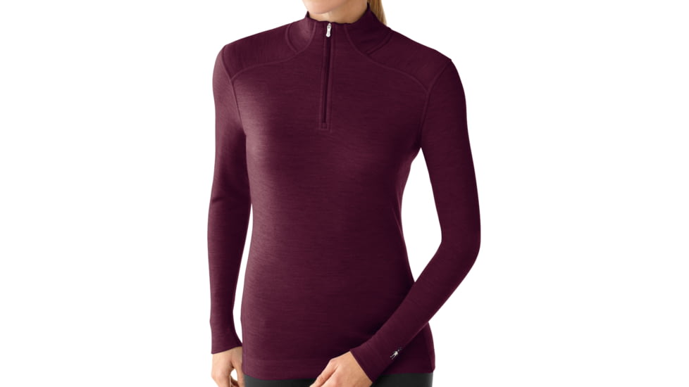 Smartwool NTS Mid 250 Zip T - Women's-Large-Aubergine Heather
