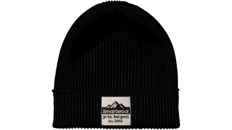 Smartwool Patch Beanie, Black, One Size, SW01149300111FM000