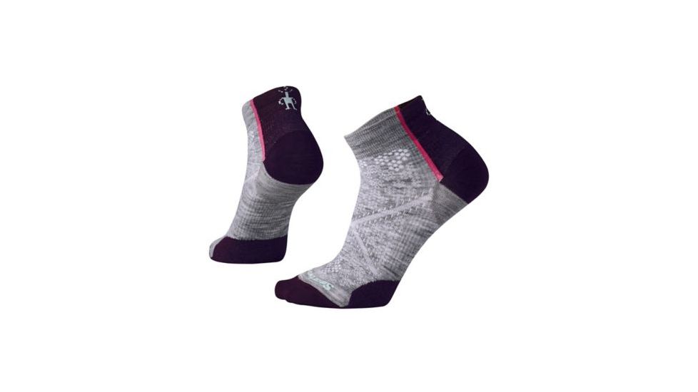 Smartwool PhD Cycle Ultra Light Low Cut Sock - Women's, Light Gray, Small SW001112039-S
