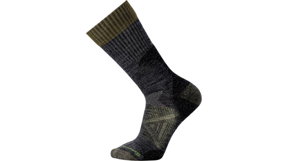 Smartwool PhD Hunt Light Crew - Unisex, Black, Medium, SW001356001-M