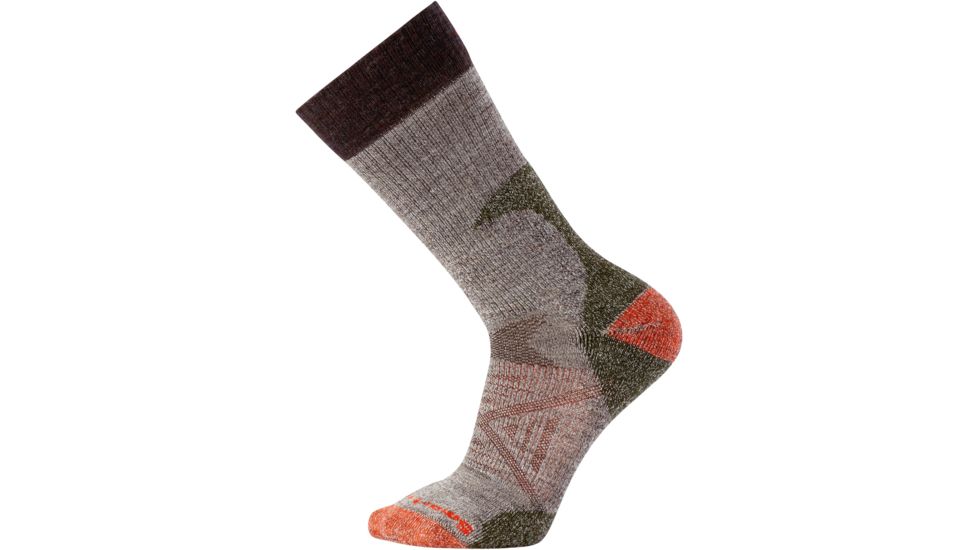 Smartwool PhD Hunt Light Crew - Unisex, Taupe, Medium, SW001356236-M