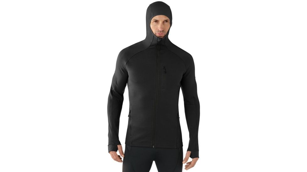 Smartwool PhD HyFi Full Zip Hoody - Men's-Black-Medium