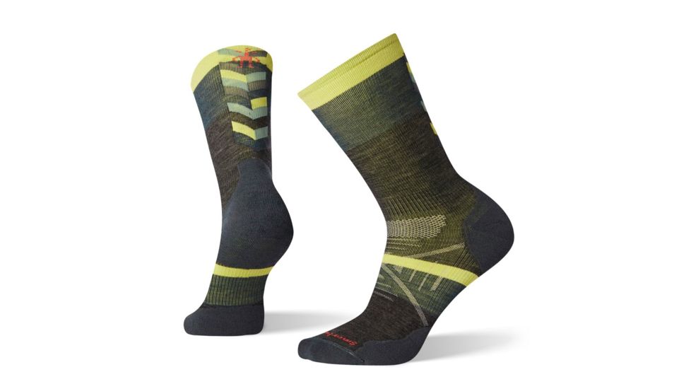 Smartwool PhD Nordic Light Elite Pattern Socks, Charcoal, Medium, SW001093003-M
