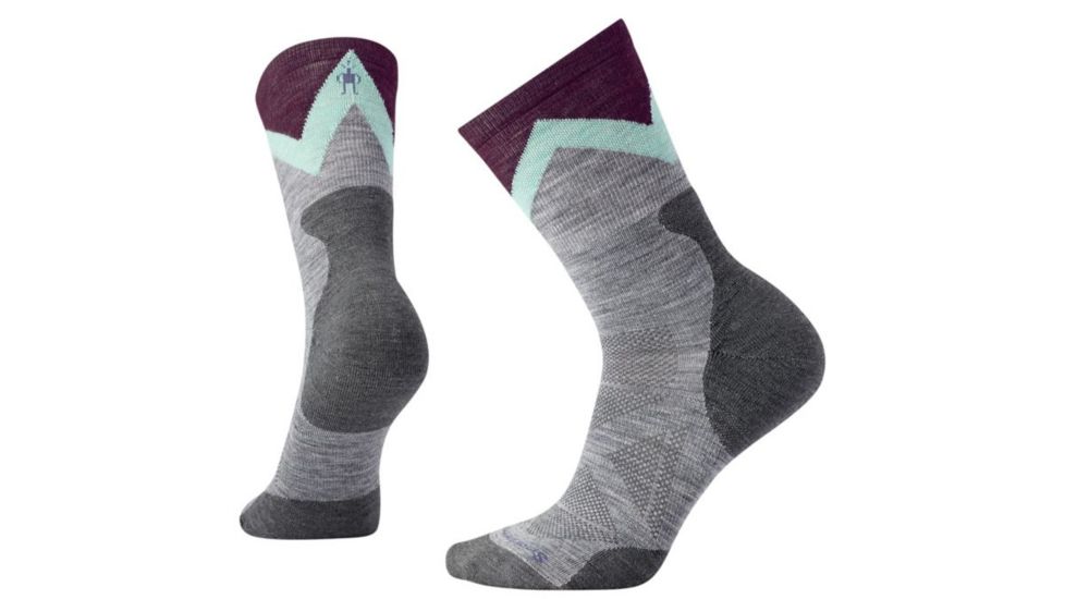 Smartwool PhD Outdoor Approach Crew Sock - Womens, Light Gray, Medium, SW000770039M