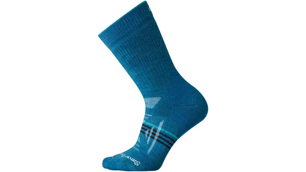 Smartwool PhD Outdoor Heavy Crew Sock - Women's-Glacial Blue-Small
