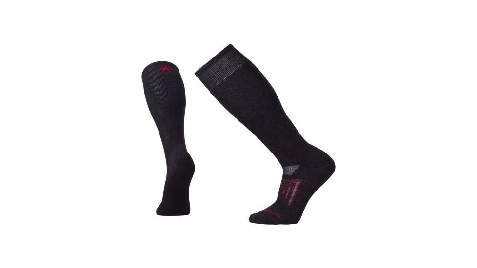 Smartwool PhD Outdoor Heavy Over The Calf Sock - Mens-Black-Medium