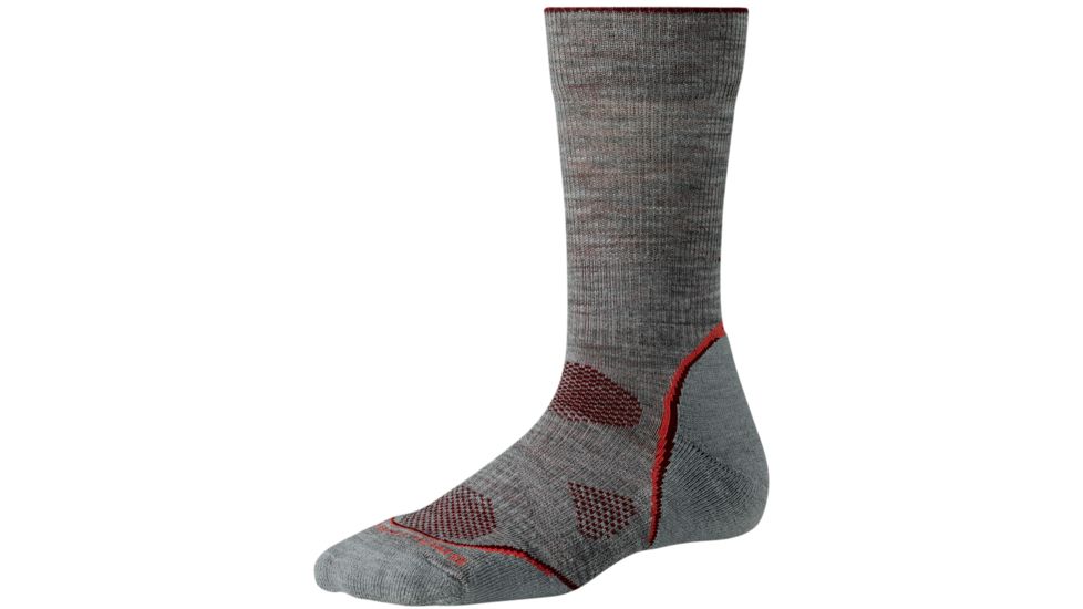 Smartwool PhD Outdoor Light Crew 3 Pack Socks - Women's-Light Gray-Medium