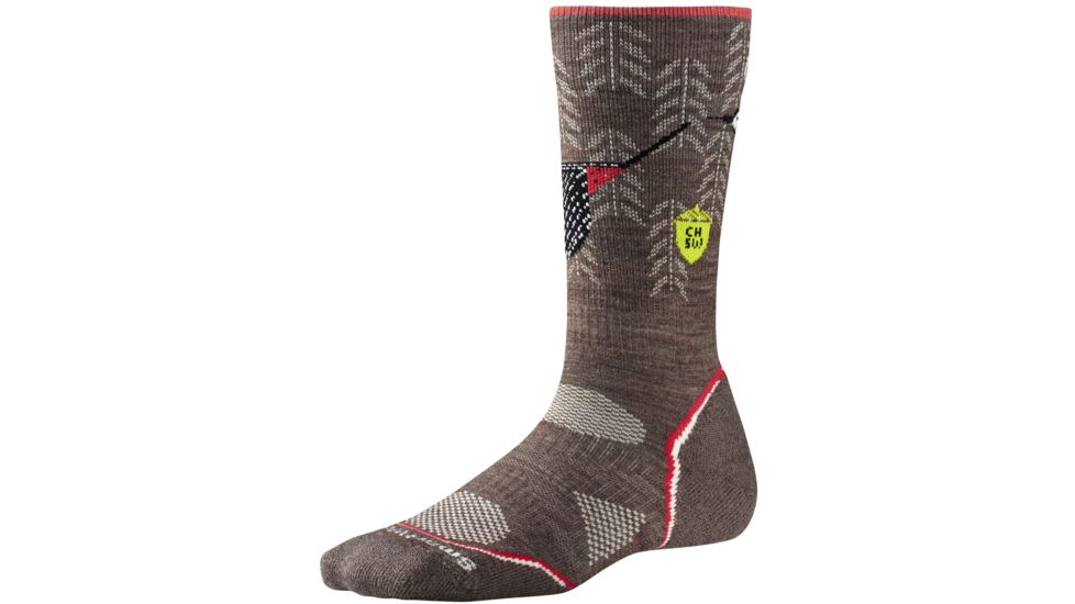 Smartwool Phd Outdoor Light Crew Charley Harper Sock - Women's-Taupe-Medium