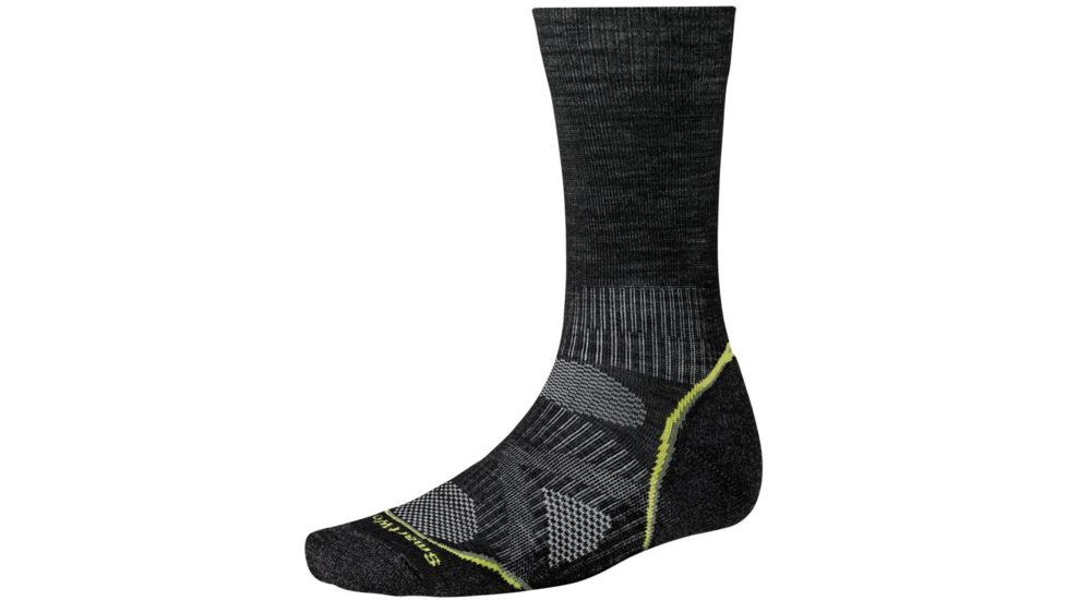 Smartwool PhD Outdoor Light Crew Sock - Men's - Md Gray/Black L