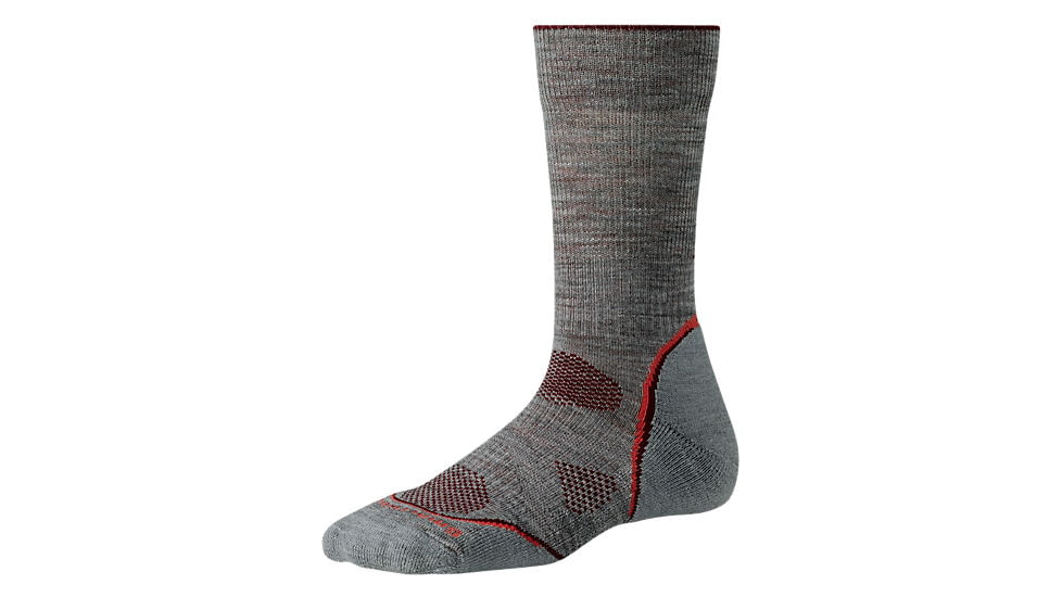 Smartwool PhD Outdoor Light Crew Sock - Women's-Medium-Light Grey