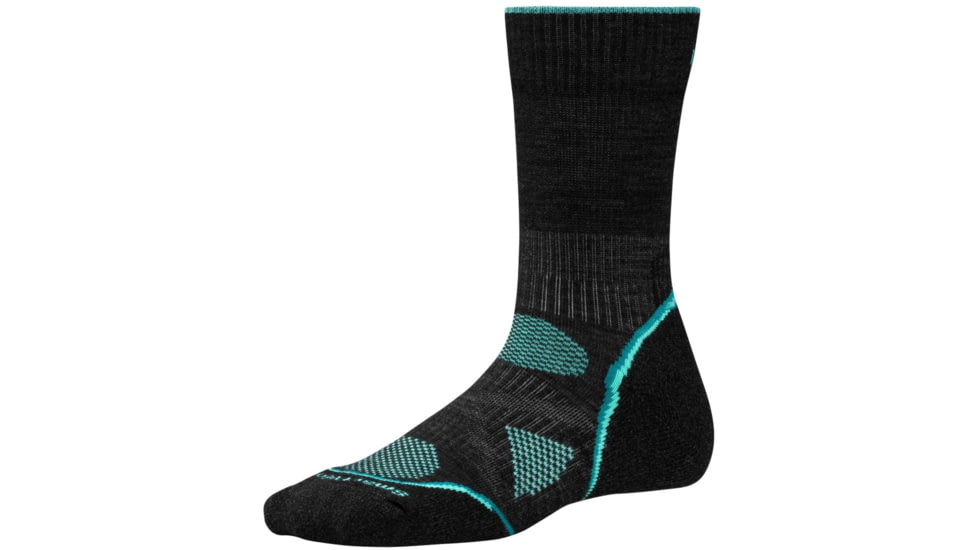 Smartwool PhD Outdoor Light Crew Sock - Womens-Charcoal-Small