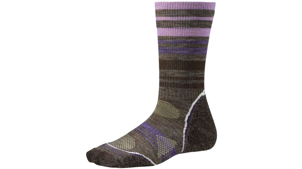 Smartwool PhD Outdoor Light Crew Sock - Womens-Taupe-Small