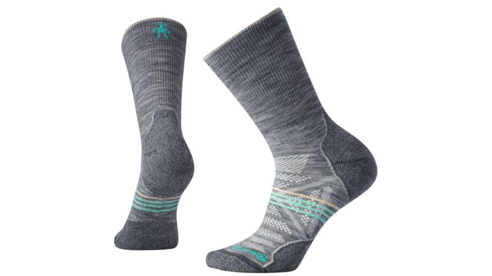 Smartwool PhD Outdoor Light Crew Socks - Womens, Light Gray, Small, SW001311039-S