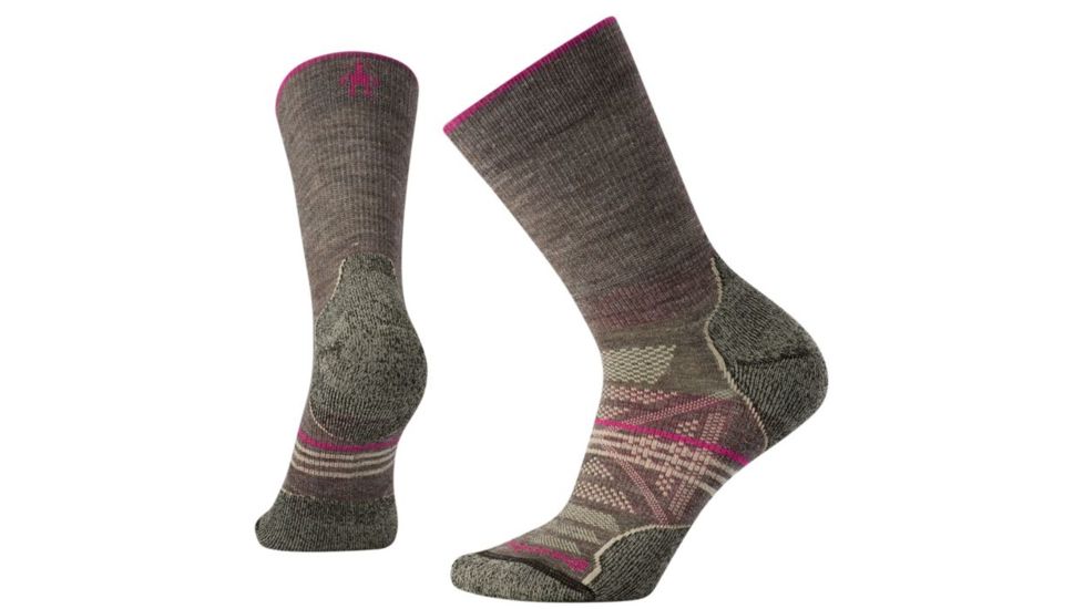 Smartwool PhD Outdoor Light Crew Socks - Womens, Taupe, Large, SW001311236-L