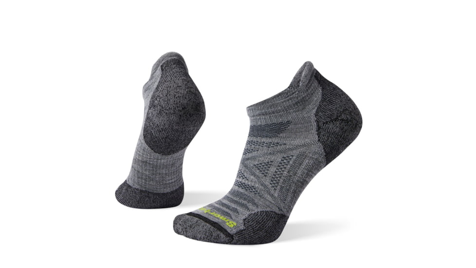 Smartwool PhD Outdoor Light Micro Socks, Light Gray/Charcoal, Extra Large, SW001065F17-XL