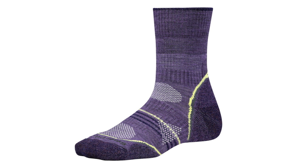 PhD Outdoor Light Mid Crew Sock - Womens-Desert Purple-Small