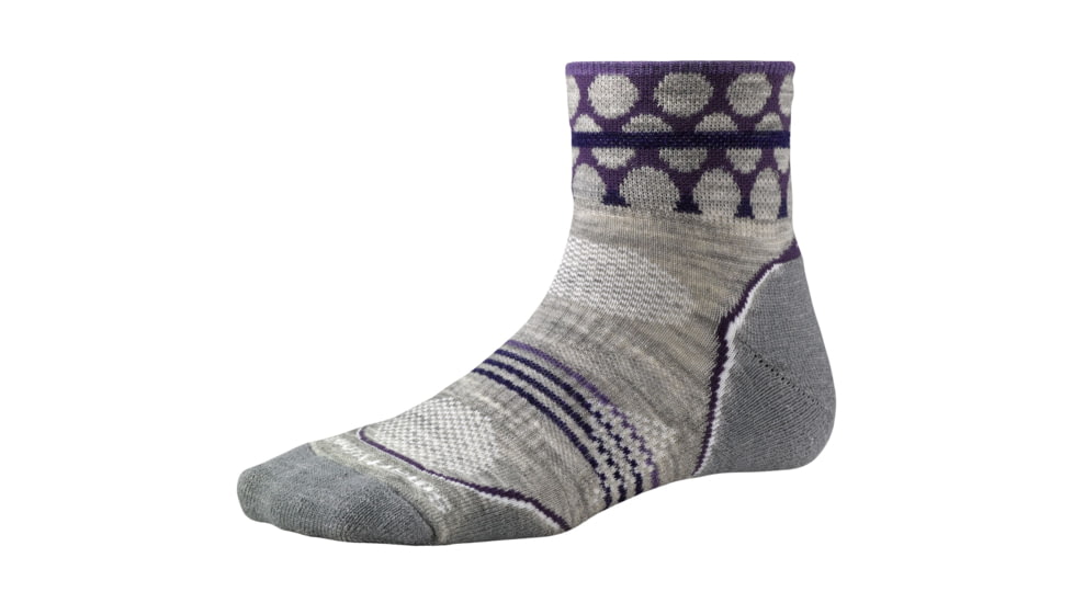 Smartwool PhD Outdoor Light Mini Sock - Women's-Ash Heather-Large
