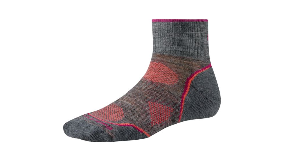 Smartwool PhD Outdoor Light Mini Sock - Women's - Md Gray/Yellow MClearance