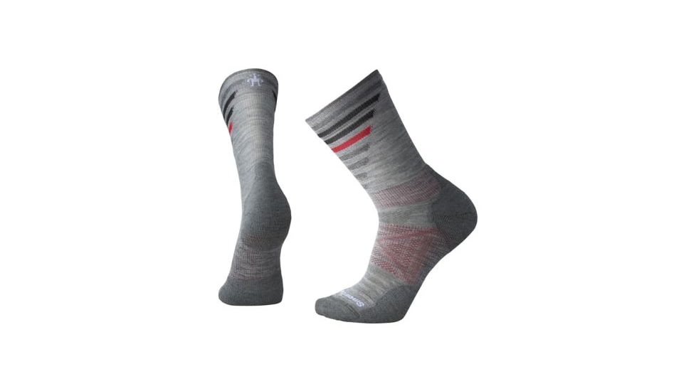 Smartwool PhD Outdoor Light Pattern Crew Sock - Men's, Light Gray, Medium SW001208039-M