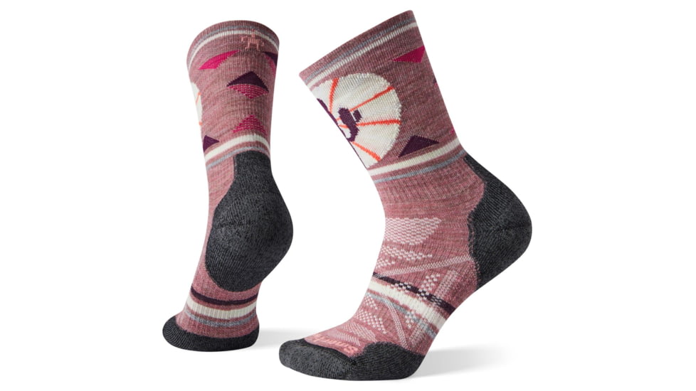 Smartwool PhD Outdoor Light Pattern Crew Socks - Womens, Nostalgia Rose, Medium, SW001230A32-M