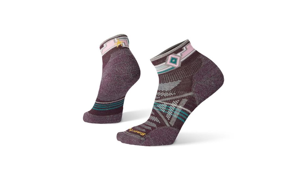 Smartwool PhD Outdoor Light Pattern Mini Socks - Womens, Bordeaux, Small, SW001143590-S