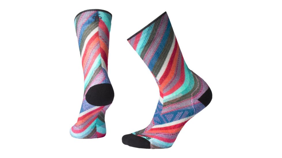 Smartwool PhD Outdoor Light Print Crew Socks - Womens, Deep Marlin, Medium, SW001401C51-M