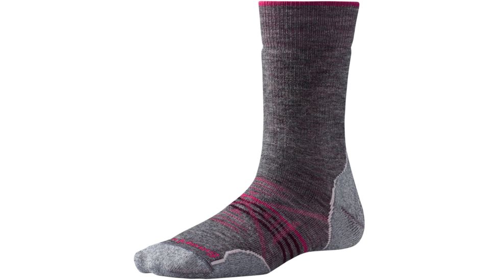 Smartwool PhD Outdoor Medium Crew - Women's, Medium Gray, Large, SW001064052-L