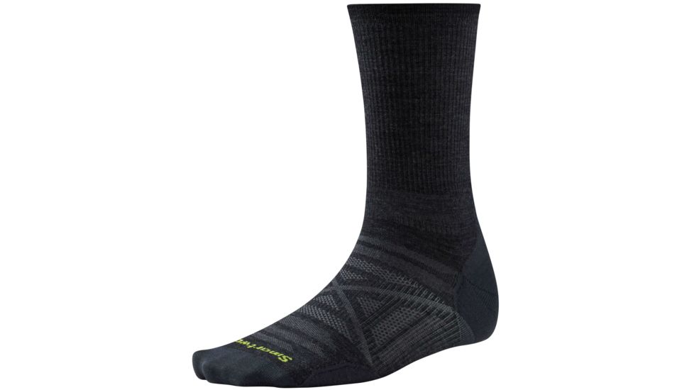 Smartwool PhD Outdoor Ultra Light Crew Sock - Men's-Charcoal-X-Large