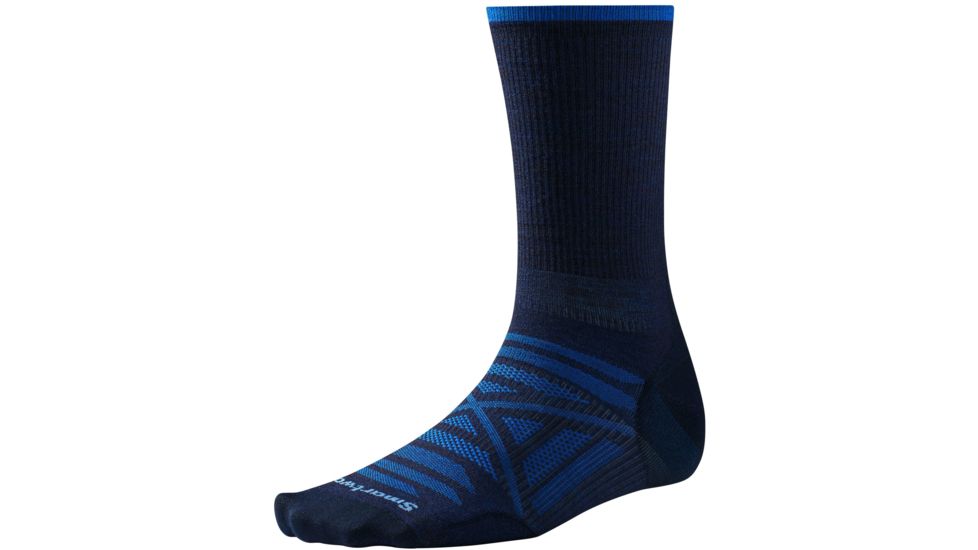 Smartwool PhD Outdoor Ultra Light Crew Sock - Men's-Deep Navy-Large