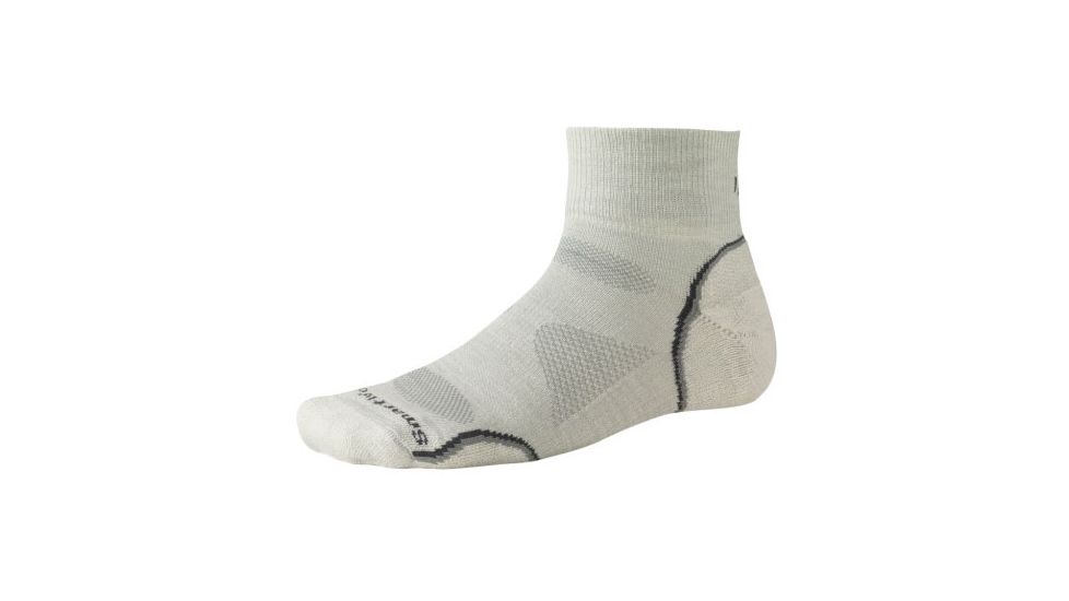 Smartwool PhD Outdoor Ultra Light Mini Sock - Stone/Charcoal M