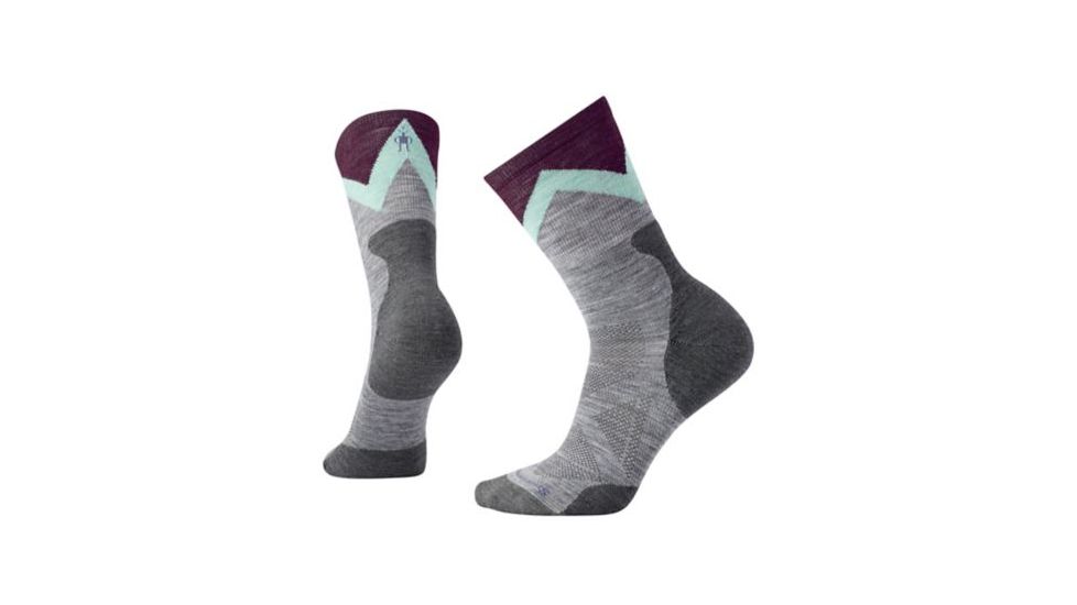 Smartwool PhD Pro Approach Light Elite Crew Sock - Women's, Light Gray, Small SW001100039-S
