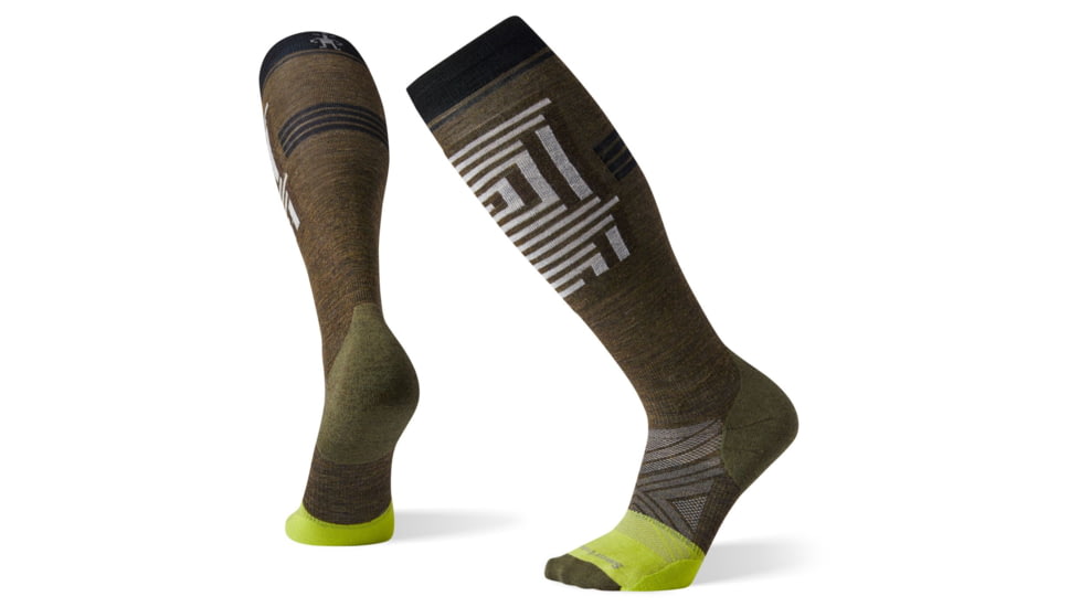Smartwool PhD Pro Freeski Socks, Military Olive, Extra Large, SW001286D11-XL