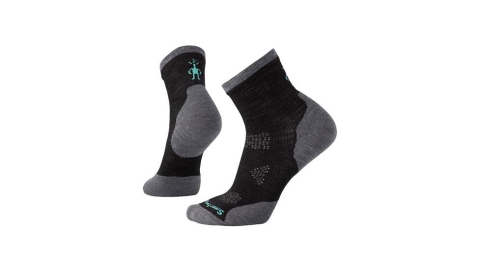 Smartwool PhD Run Cold Weather Mid Crew - Women's, Black, Small, SW001371001-S