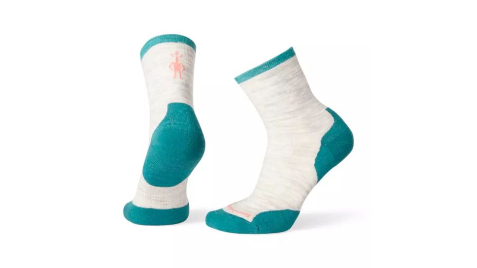 Smartwool PhD Run Cold Weather Mid Crew Socks - Womens, Ash, Large, SW001371069-L