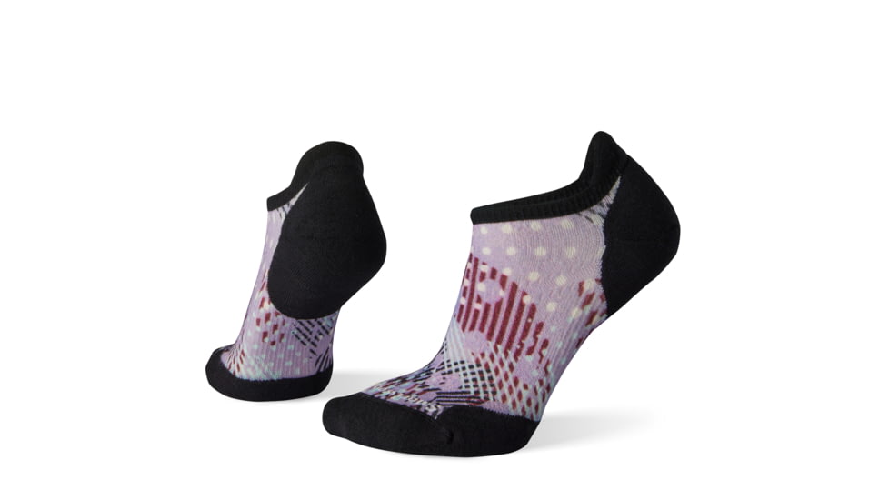 Smartwool PhD Run Light Elite Dot Print Micro Socks - Womens, Purple Mist, Large, SW001234A26-L