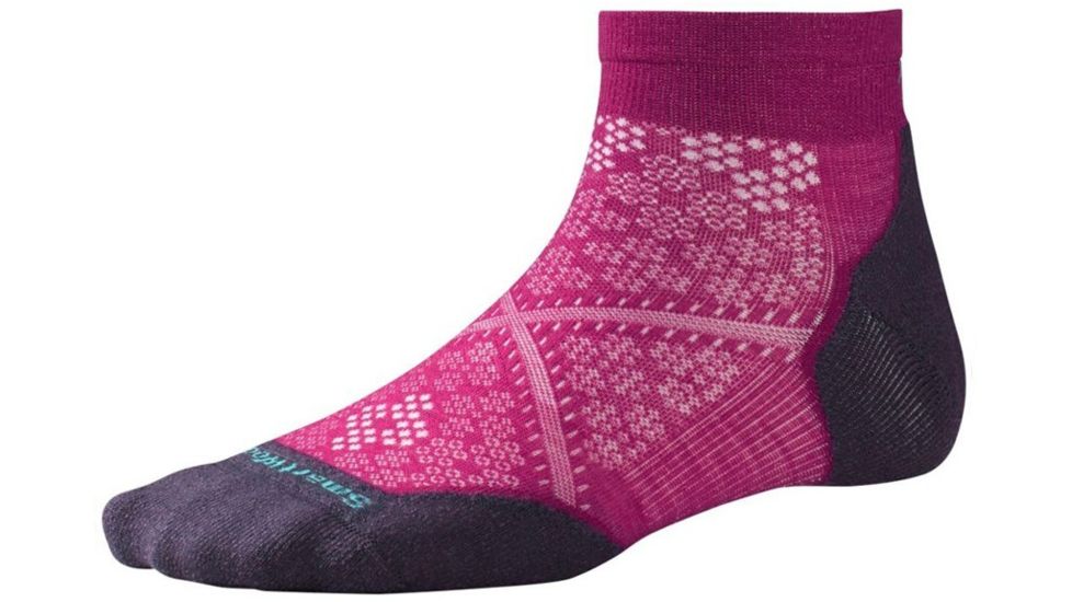 Smartwool PhD Run Light Elite Low Cut Sock - Women's-Berry-Small