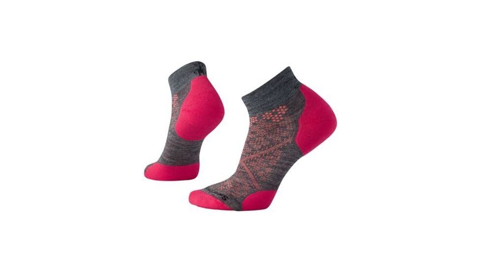 Smartwool PhD Run Light Elite Low Cut Sock - Women's, Medium Gray, Large SW0SW211052-L