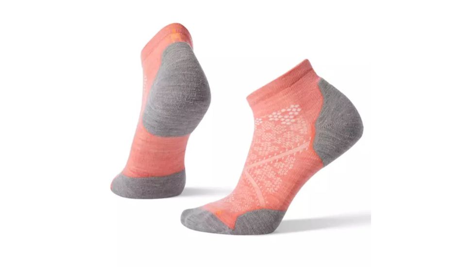 Smartwool PhD Run Light Elite Low Cut Socks - Womens, Bright Coral, Small, SW0SW211494-S