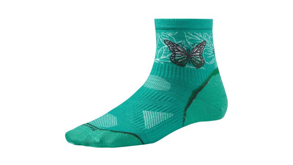 Smartwool PhD Run Ultra Light Mini Sock - Women's-Small-Spearmint